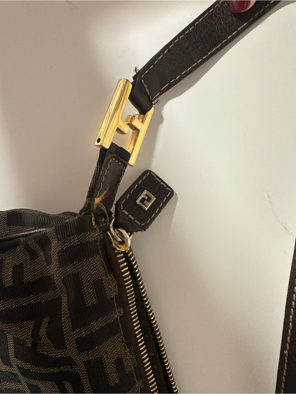 Fendi Zucca Monogram Shoulder Bag - Picture 4 of 6